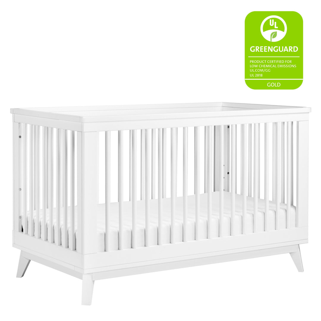 Babyletto - Scoot- 3-in-1 Convertible Crib with Toddler Bed Conversion Kit - White-Leander image