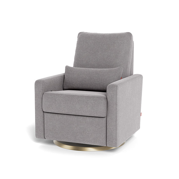 Monte design - Matera Glider Recliner - Performance Heathered-Monte design, Gold Swivel-Monte design, Pebble Grey-Monte design image