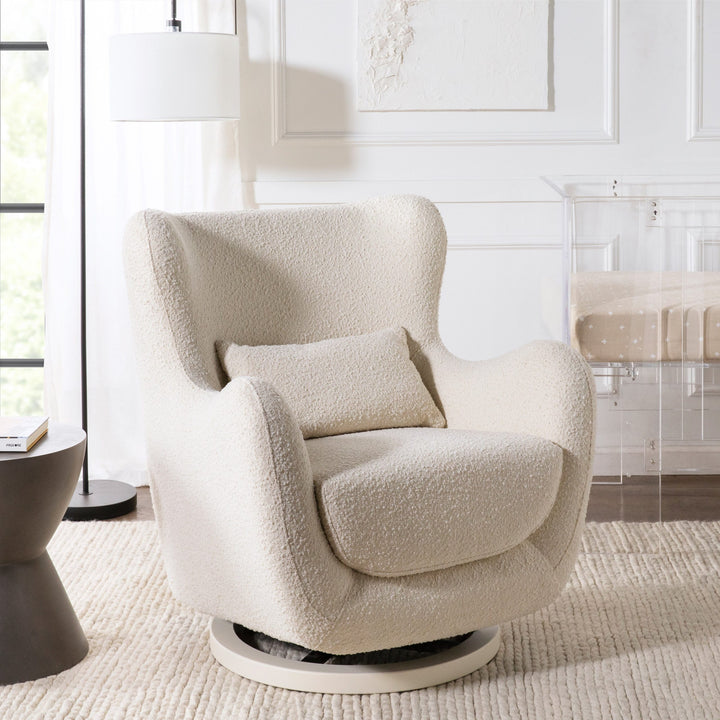 Babyletto - Solstice - Ivory Boucle with Ivory Wood Base-Babyletto image