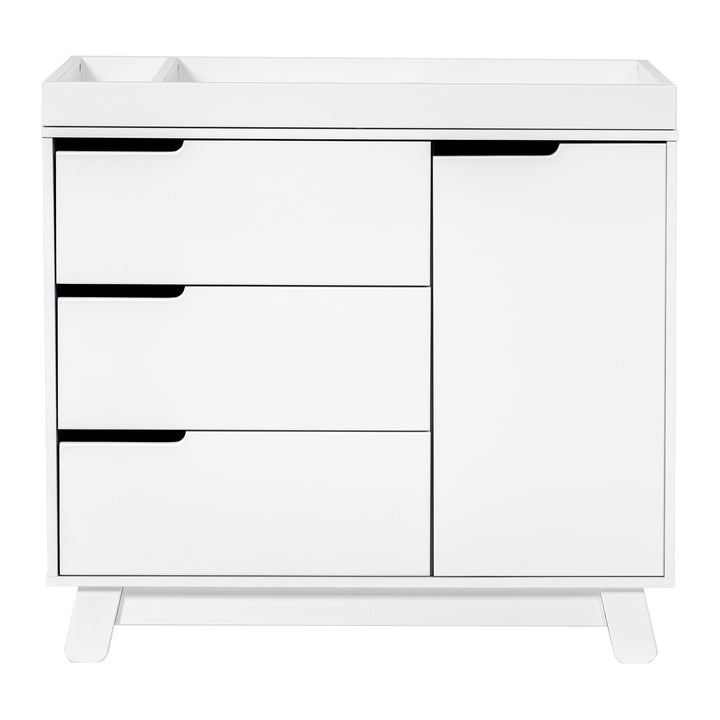Babyletto - Hudson 3-Drawer Changer Dresser with Removable Changing Tray - White-Leander image