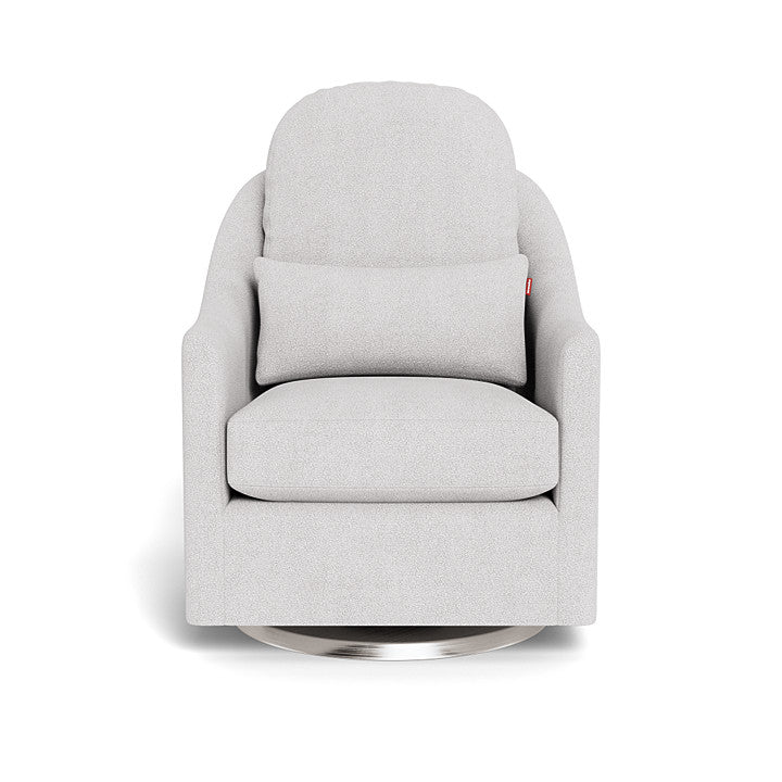 Monte design - Nessa Glider - Performance Boucle-Monte design, Brushed Steel Swivel-Monte design, Dove Grey Boucle-Monte design image