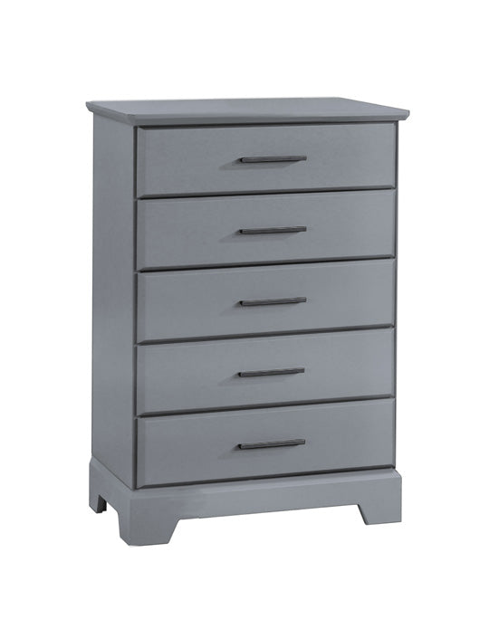 Natart - Taylor 5 Drawer Dresser - Elephant grey-Natart image