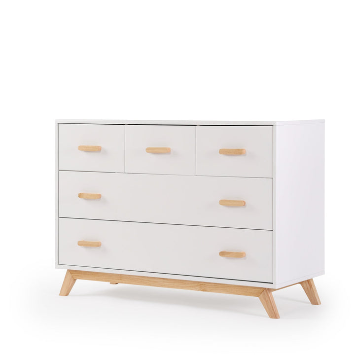 Dadada - Soho 5-Drawer Dresser - White/Natural-Stokke image