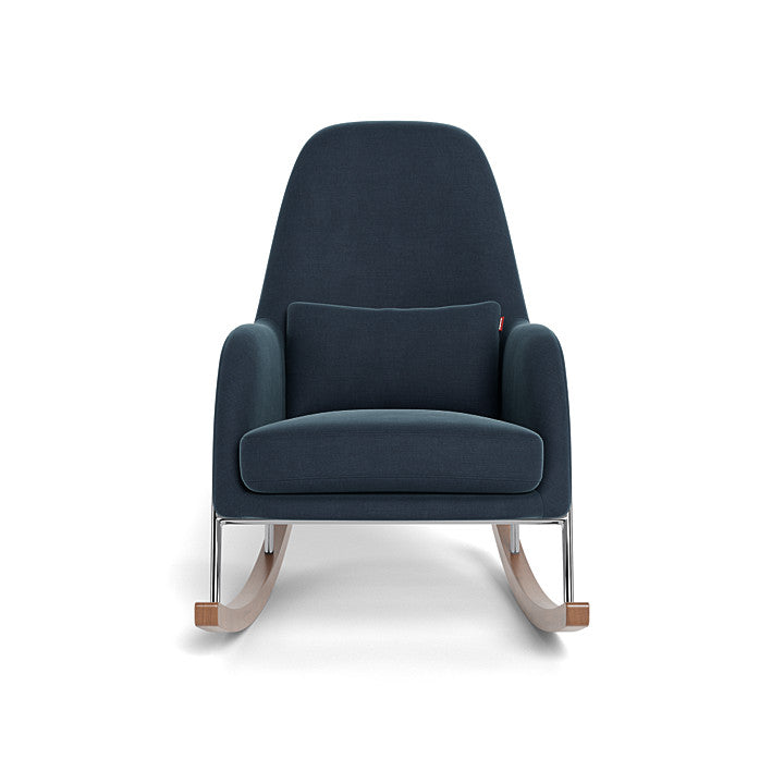 Monte design - Jackson Rocker - Chrome-Monte design, Brushed Cotton-Linen-Monte design, Midnight Blue-Monte design image