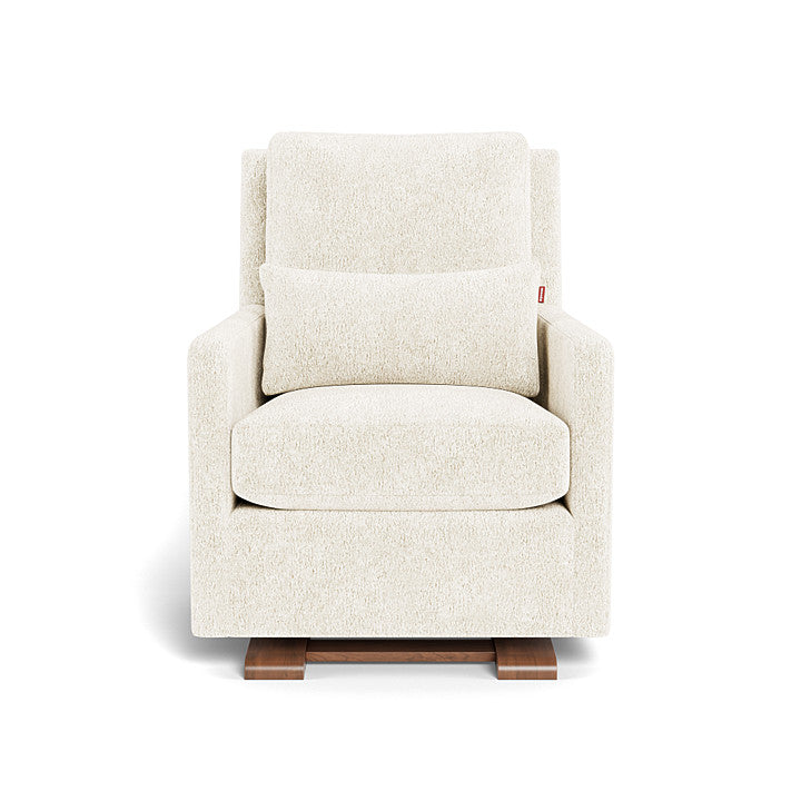 Monte design - Como Glider - Performance Faux Sheepskin-Monte design, Walnut-Monte design, Faux Sheepskin-Monte design image