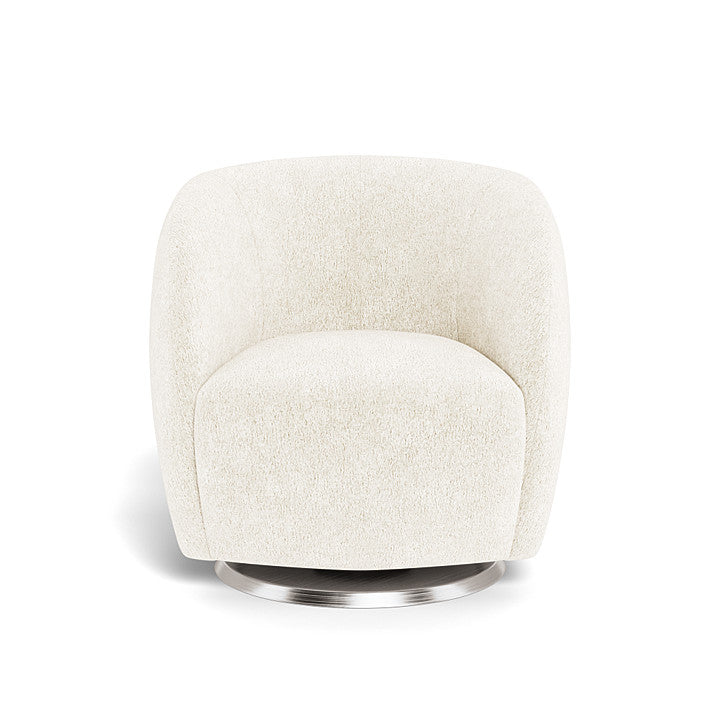 Monte design - Gem Swivel Glider - Performance Faux Sheepskin-Monte design, Brushed Steel Swivel-Monte design, Faux Sheepskin-Monte design image