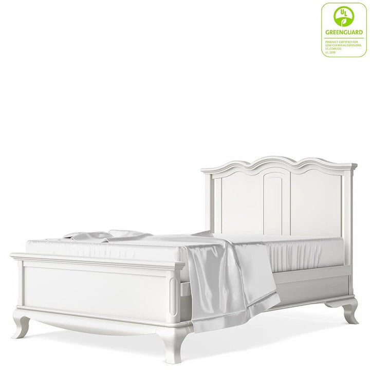 Romina - Cleopatra Full Bed / Solid Back - Solid White-Romina image