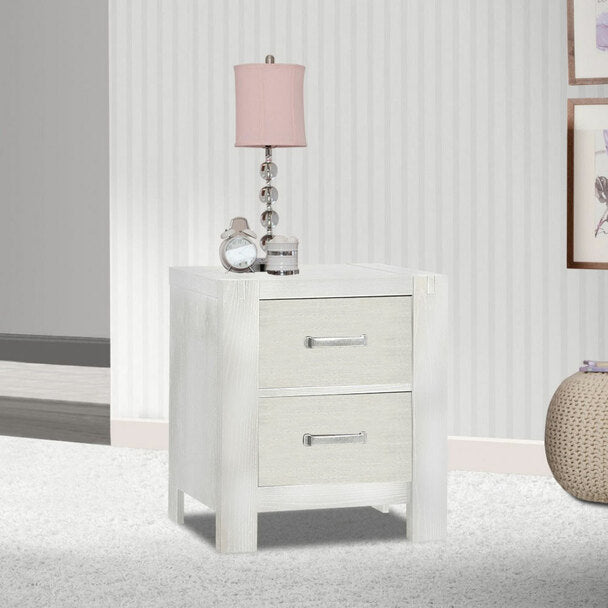 Natart - Rustico Nightstand - White -Natart image