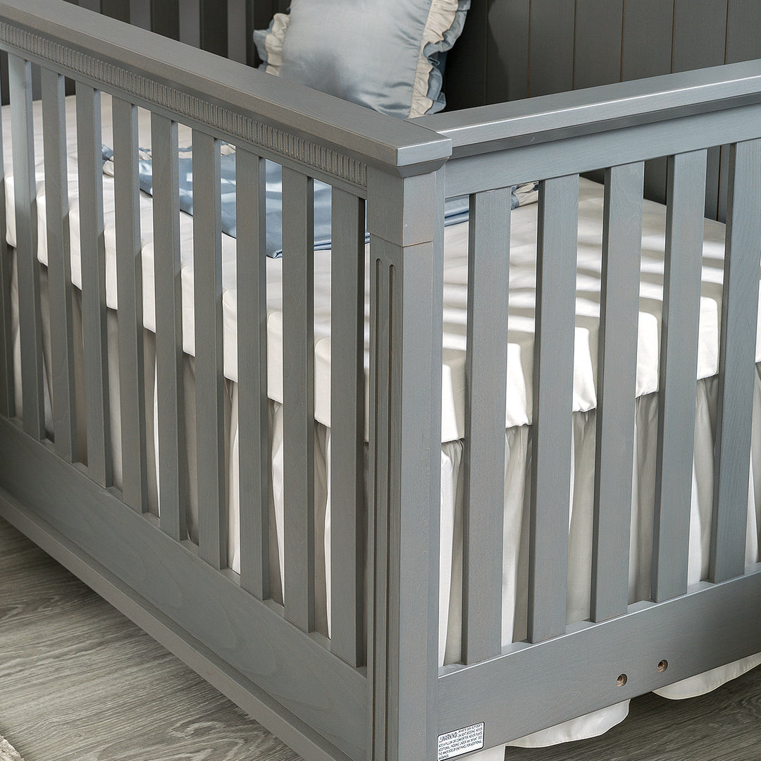 Silva Furniture - Edison Convertible Crib - Flint-Silva Furniture image