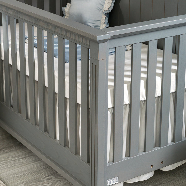 Silva Furniture - Edison Convertible Crib - Flint-Silva Furniture image