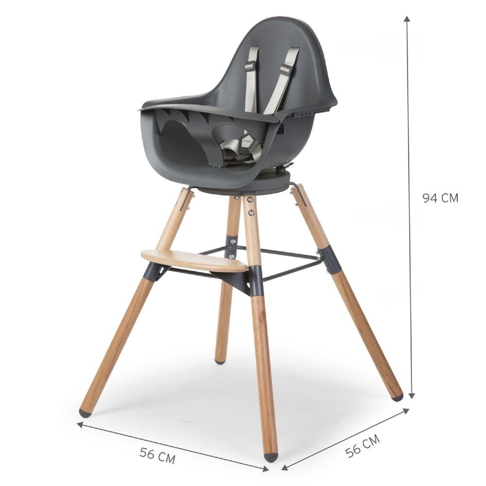 Childhome - Beaba Childhome Evolu ONE.80° High Chair - Anthracite image 1