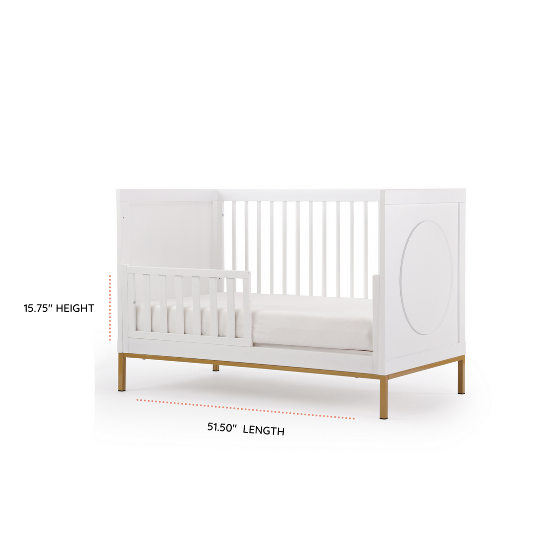 Dadada - Cambridge 3-in-1 Convertible Crib (Toddler Rail Included) image 7