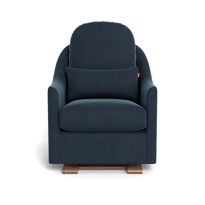 Monte design - Nessa Glider - Brushed Cotton-Linen-Monte design, Walnut-Monte design, Midnight Blue-Monte design image