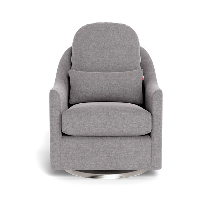 Monte design - Nessa Glider - Performance Heathered-Monte design, Brushed Steel Swivel-Monte design, Pebble Grey-Monte design image