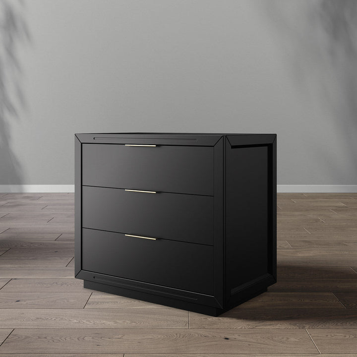Romina - Quadro Single Dresser - Solid Black-Romina image