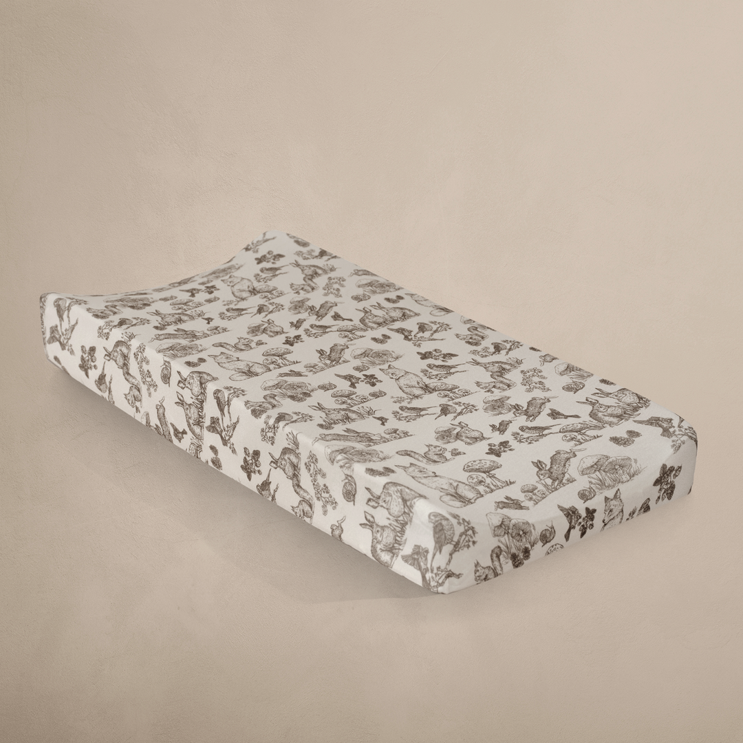 Oilo - Changing Pad Cover - Woodland Nursery-Oilo image