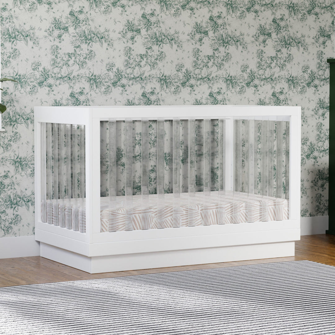 Babyletto - Harlow- Acrylic 3-in-1 Convertible Crib with Toddler Bed Conversion Kit image 1
