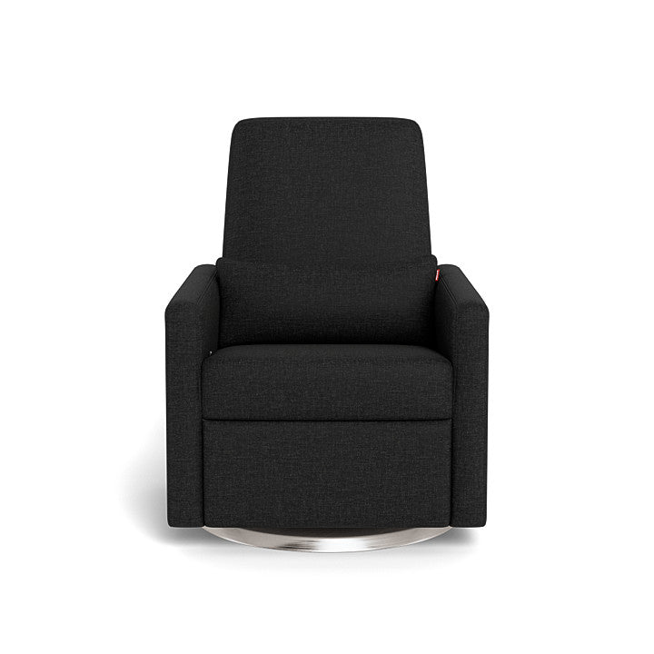 Monte design - Grano Glider Recliner - Performance Heathered-Monte design, Brushed Steel Swivel-Monte design, Black-Monte design image