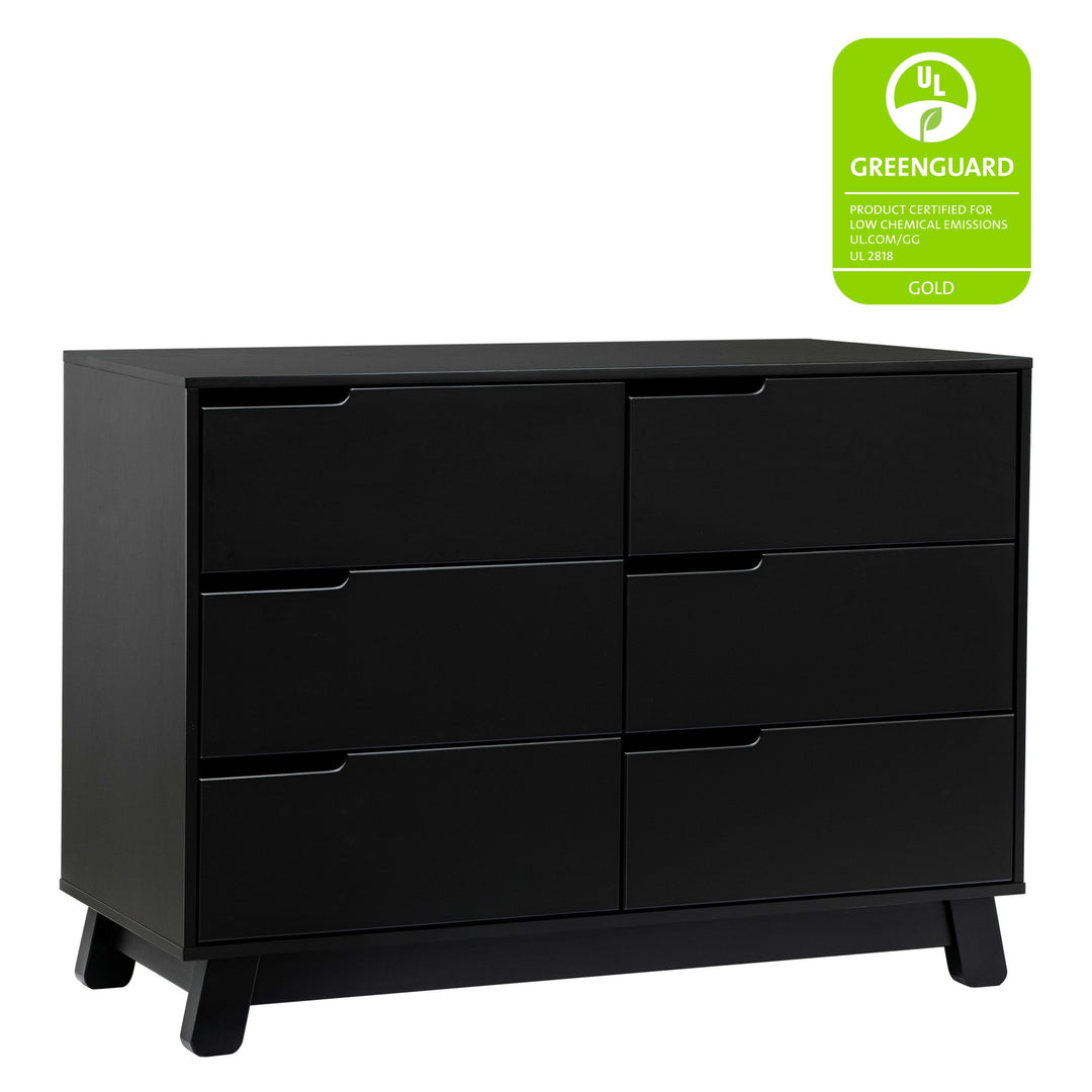 Babyletto - Hudson 6-Drawer Assembled Double Dresser - Black-Babyletto image