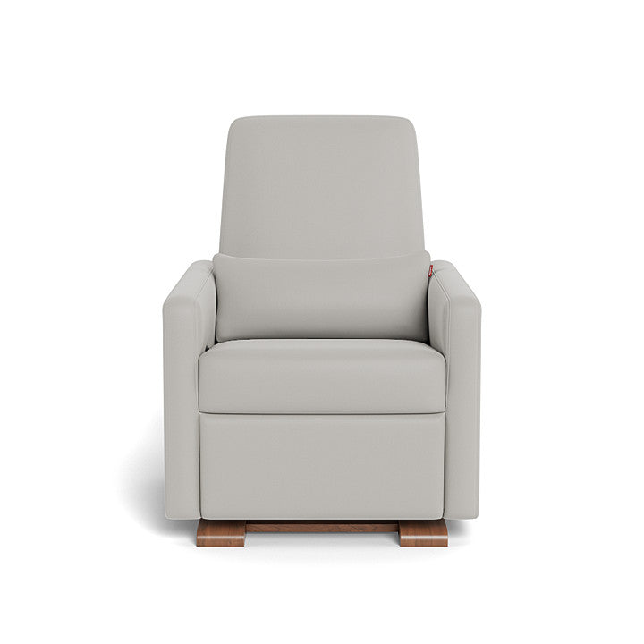 Monte design - Grano Glider Recliner - Enviroleather-Monte design, Walnut-Monte design, Grey Enviroleather-Monte design image