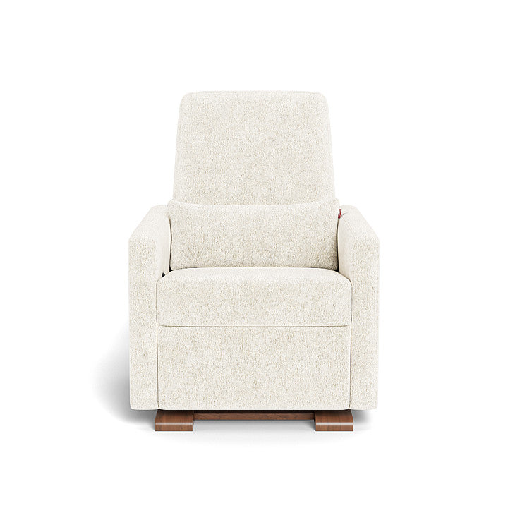 Monte design - Grano Glider Recliner - Performance Faux Sheepskin-Monte design, Walnut-Monte design, Faux Sheepskin-Monte design image