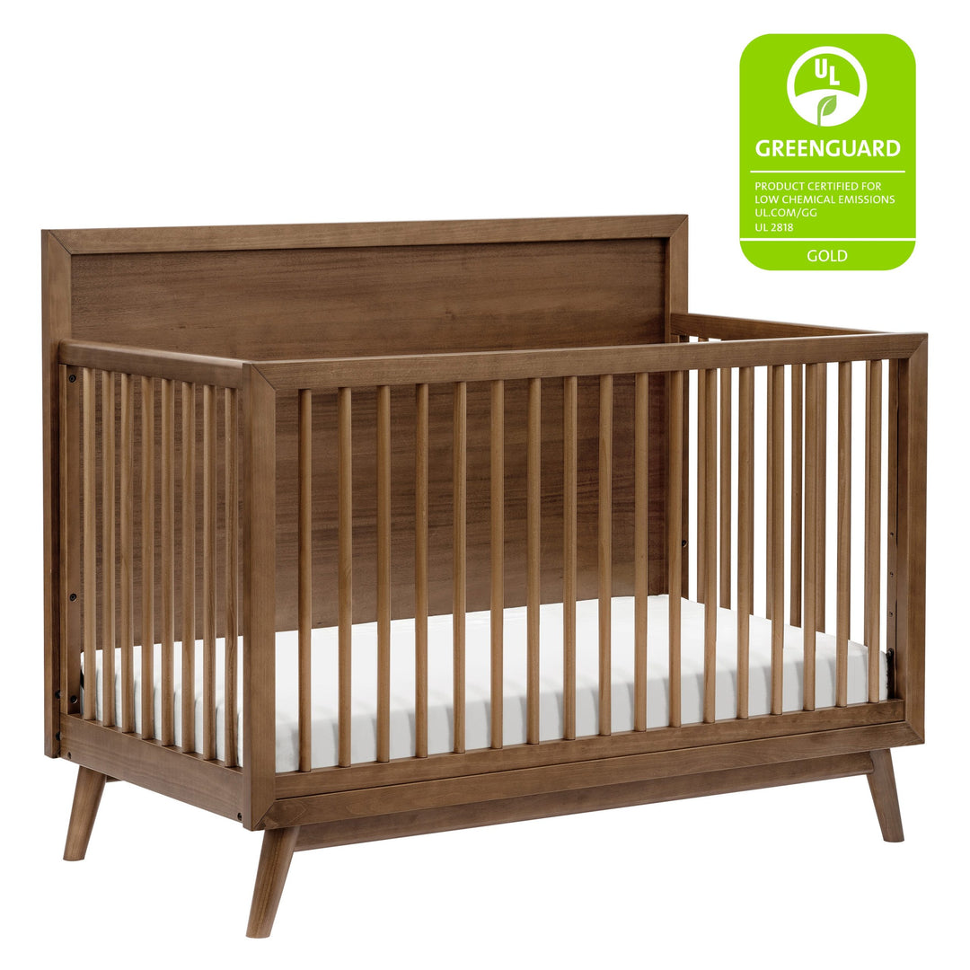 Babyletto - Palma - 4-in-1 Convertible Crib with Toddler Bed Conversion Kit - Natural walnut-Babyletto image