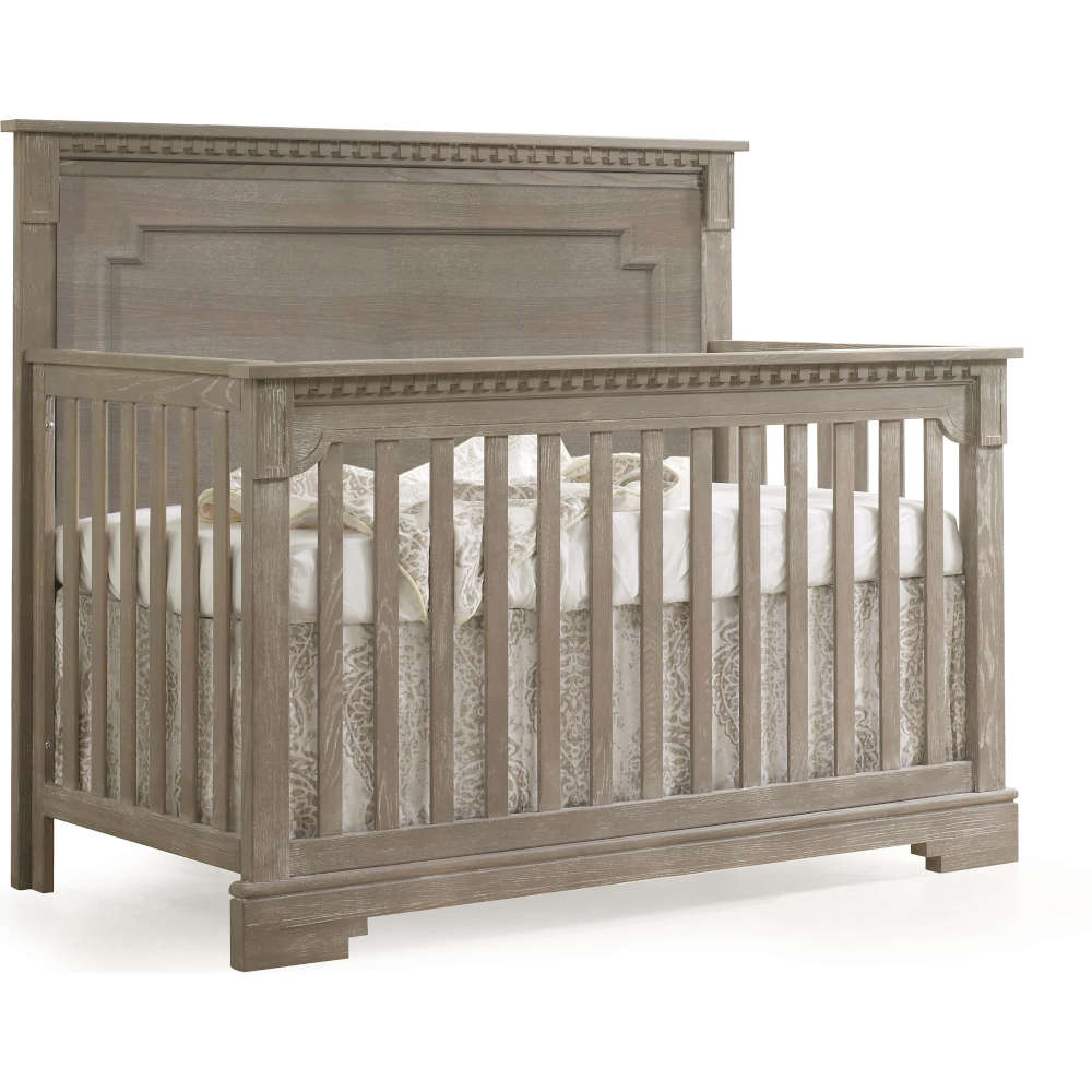 Natart - ITHACA 5-IN-1 CONVERTIBLE CRIB - Sugar Cane (Brushed)-Natart image