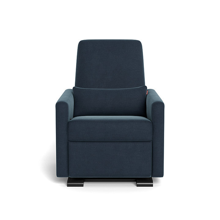 Monte design - Grano Glider Recliner - Brushed Cotton-Linen-Monte design, Espresso, Midnight Blue-Monte design image