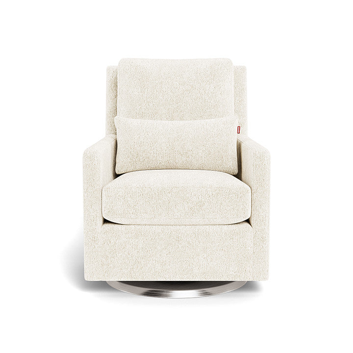 Monte design - Como Glider - Performance Faux Sheepskin-Monte design, Brushed Steel Swivel-Monte design, Faux Sheepskin-Monte design image