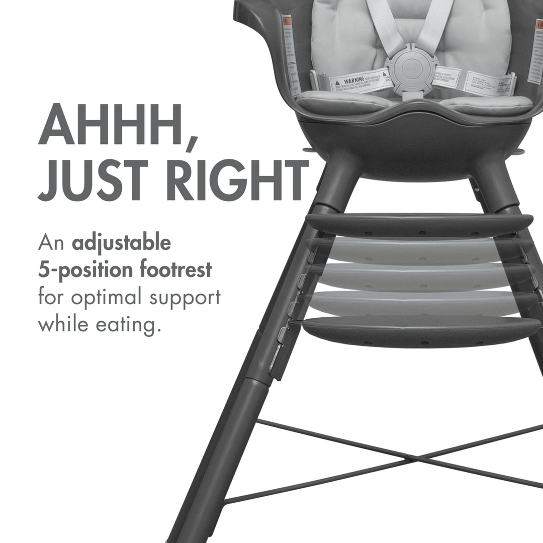 Boon - GRUB Dishwasher Safe Convertible High Chair - Grey-Babyletto image