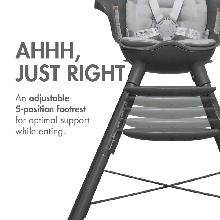 Boon - GRUB Dishwasher Safe Convertible High Chair - Grey-Babyletto image