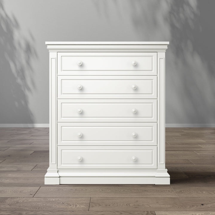 Silva Furniture - Jackson Tall Chest - White-Leander image