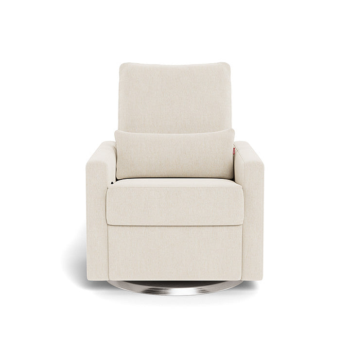 Monte design - Matera Glider Recliner - Performance Heathered-Monte design, Brushed Steel Swivel-Monte design, Dune-Monte design image