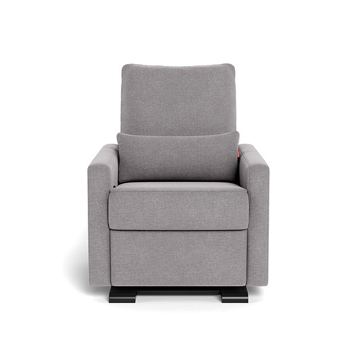 Monte design - Matera Glider Recliner - Performance Heathered-Monte design, Espresso, Pebble Grey-Monte design image