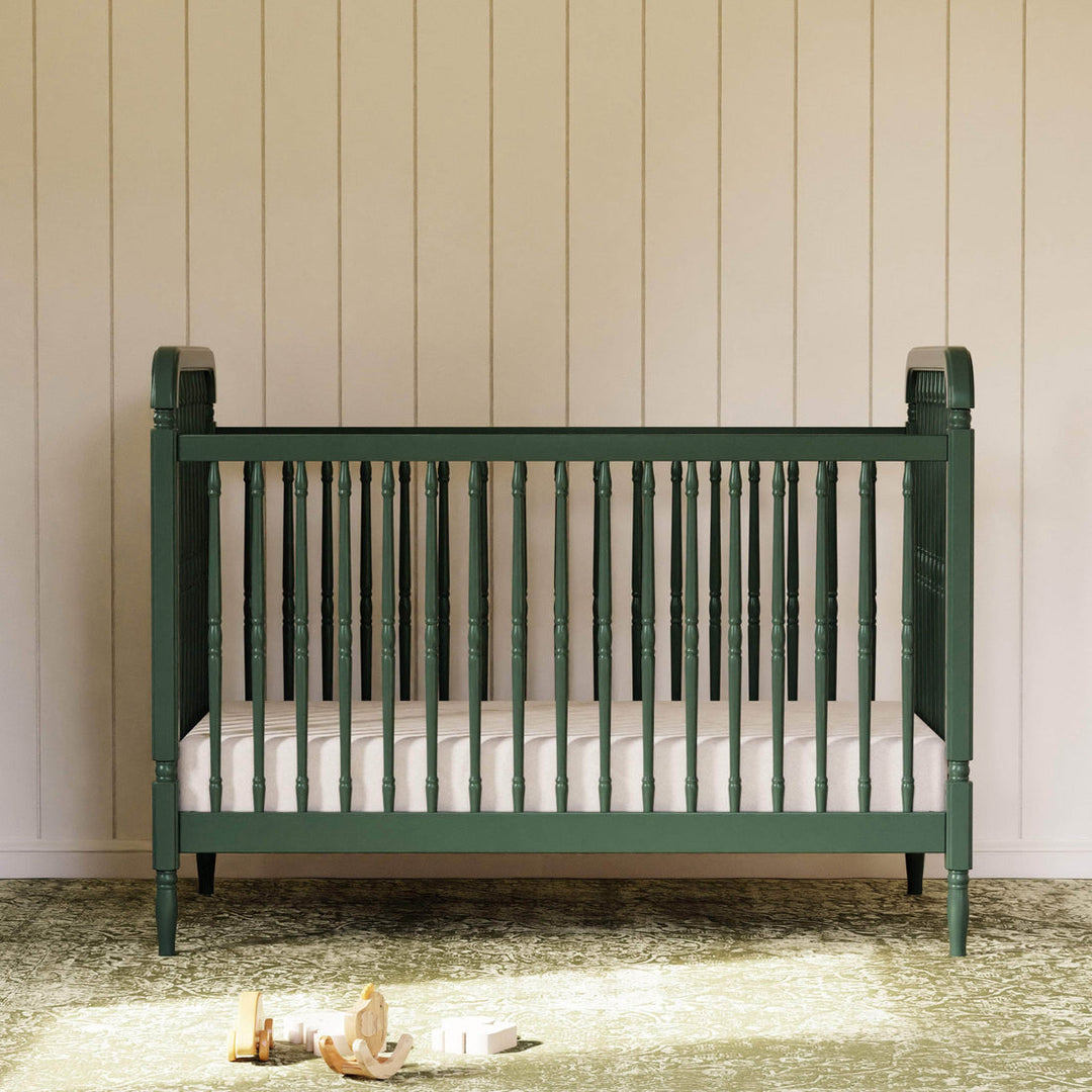 Namesake - Liberty 3-in-1 Convertible Spindle Crib with Toddler Bed Conversion Kit - Forest Green-Namesake image
