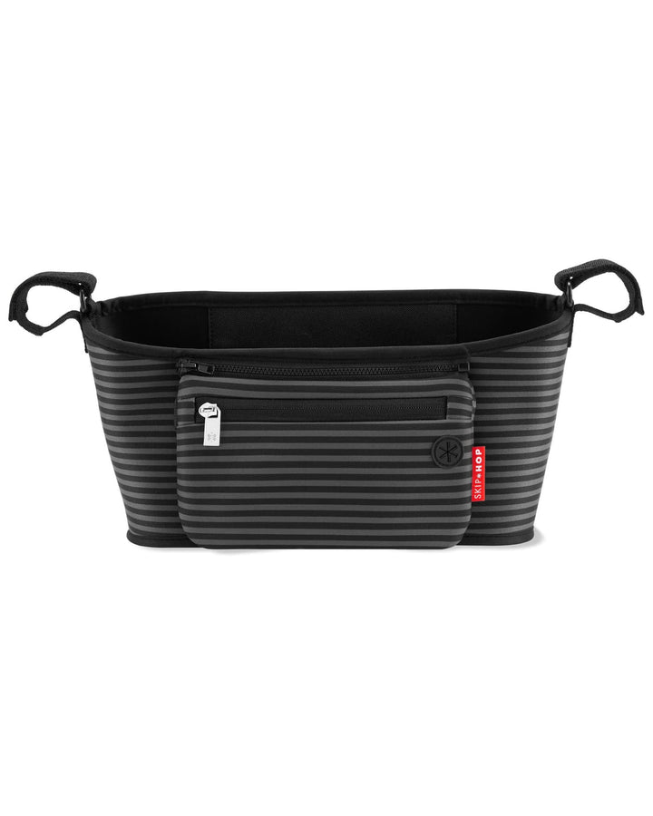 Skip Hop - Grab &amp; Go Stroller Organizer - Black / Grey Strips-Skip Hop image