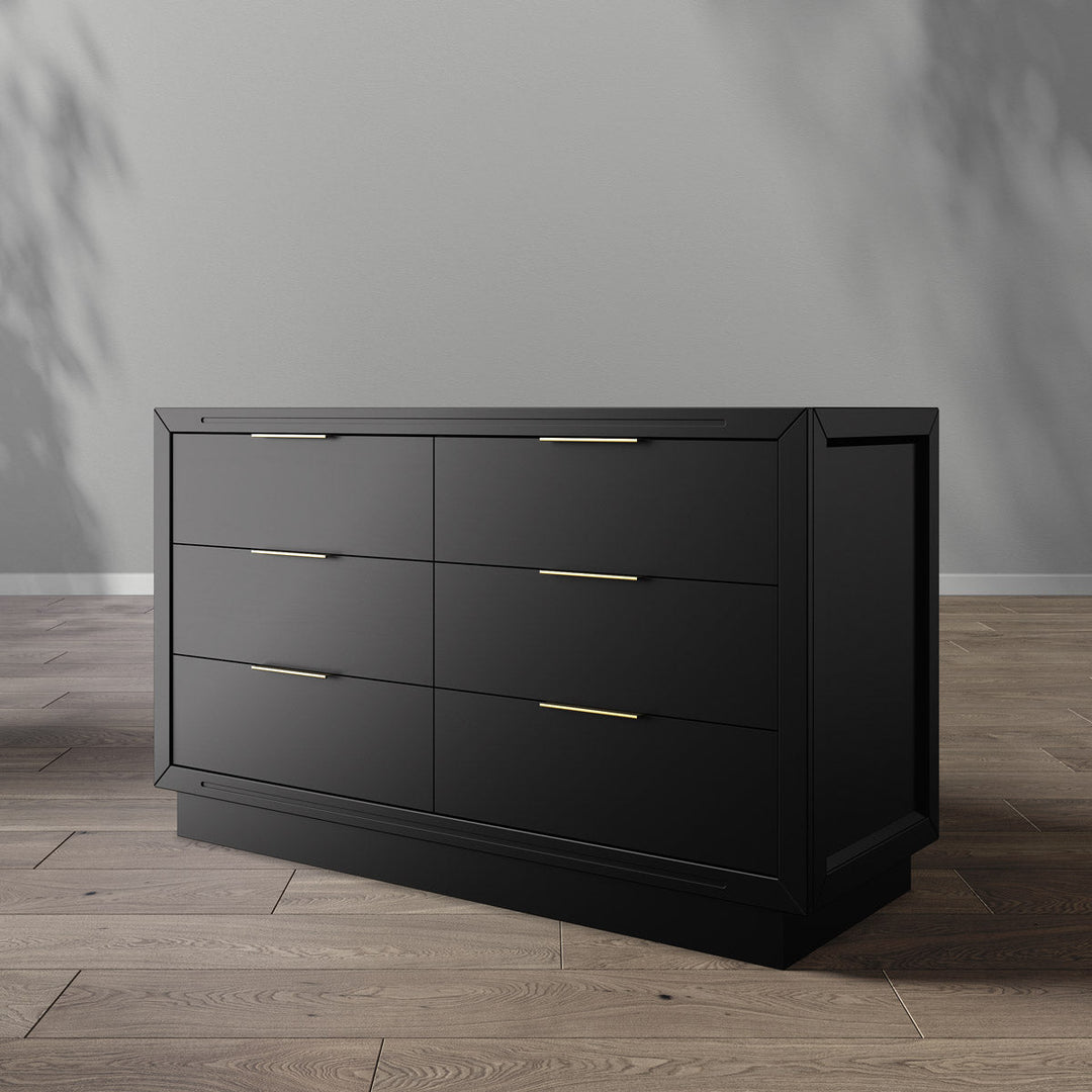 Romina - Quadro Double Dresser - Solid Black-Romina image