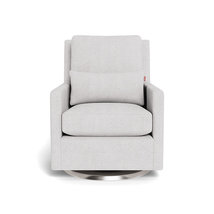 Monte design - Como Glider - Performance Boucle-Monte design, Brushed Steel Swivel-Monte design, Dove Grey Boucle-Monte design image