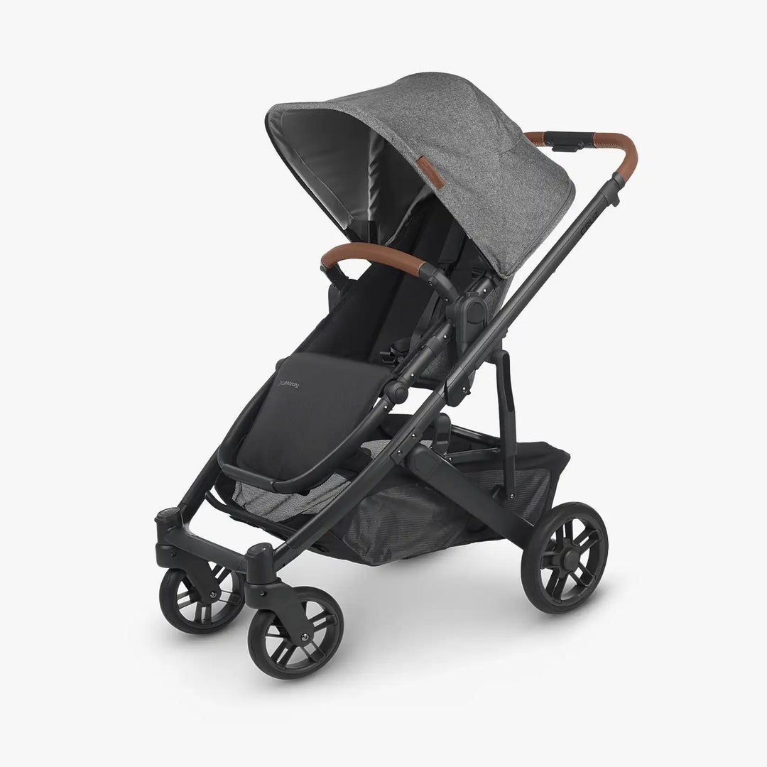Uppababy - Cruz v2 Stroller - Carbon-Frame, Saddle Leather-Uppababy, Charcoal Melange-Uppababy image