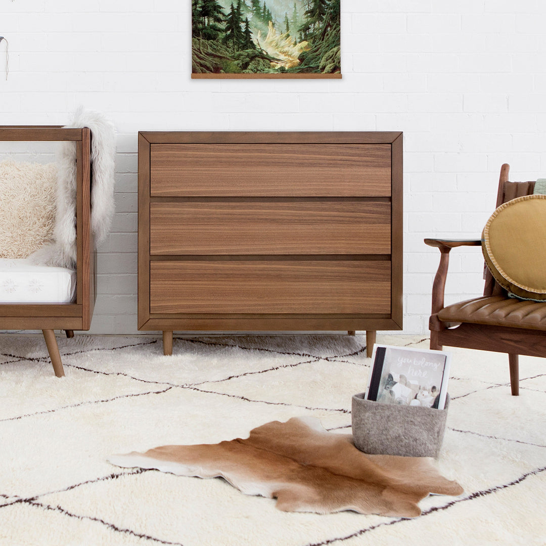 Babyletto - Nifty - 3-Drawer Assembled Dresser - Walnut-Babyletto image