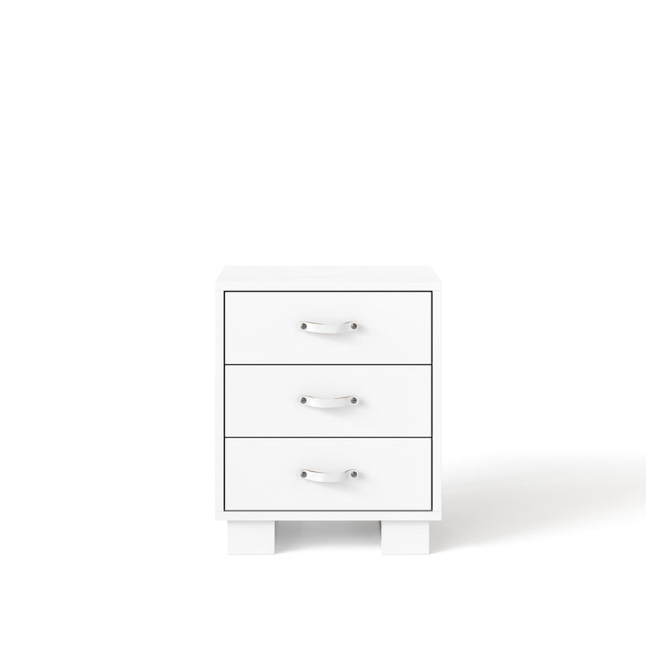 Ducduc - Austin nightstand - leather pull - white maple image 1