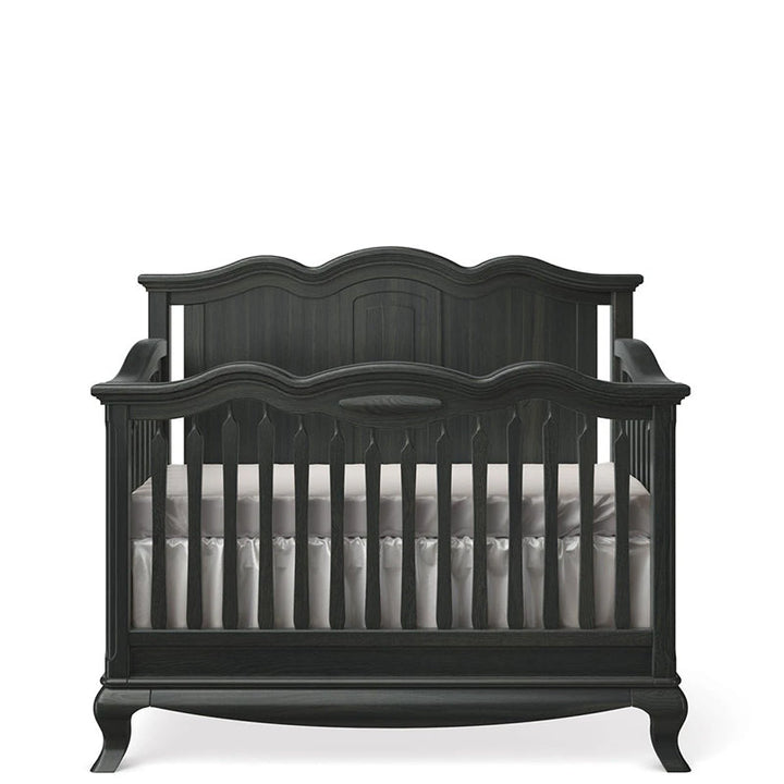 Romina - Cleopatra Convertible Crib / Solid Back - Espresso-Romina image