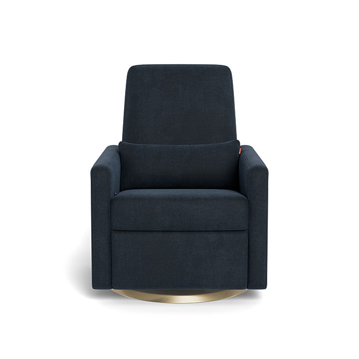 Monte design - Grano Glider Recliner - Performance Heathered-Monte design, Gold Swivel-Monte design, Deep Navy-Monte design image