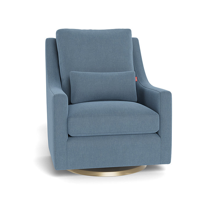 Monte design - Vera Glider - Performance Heathered-Monte design, Gold Swivel-Monte design, Denim Blue-Monte design image