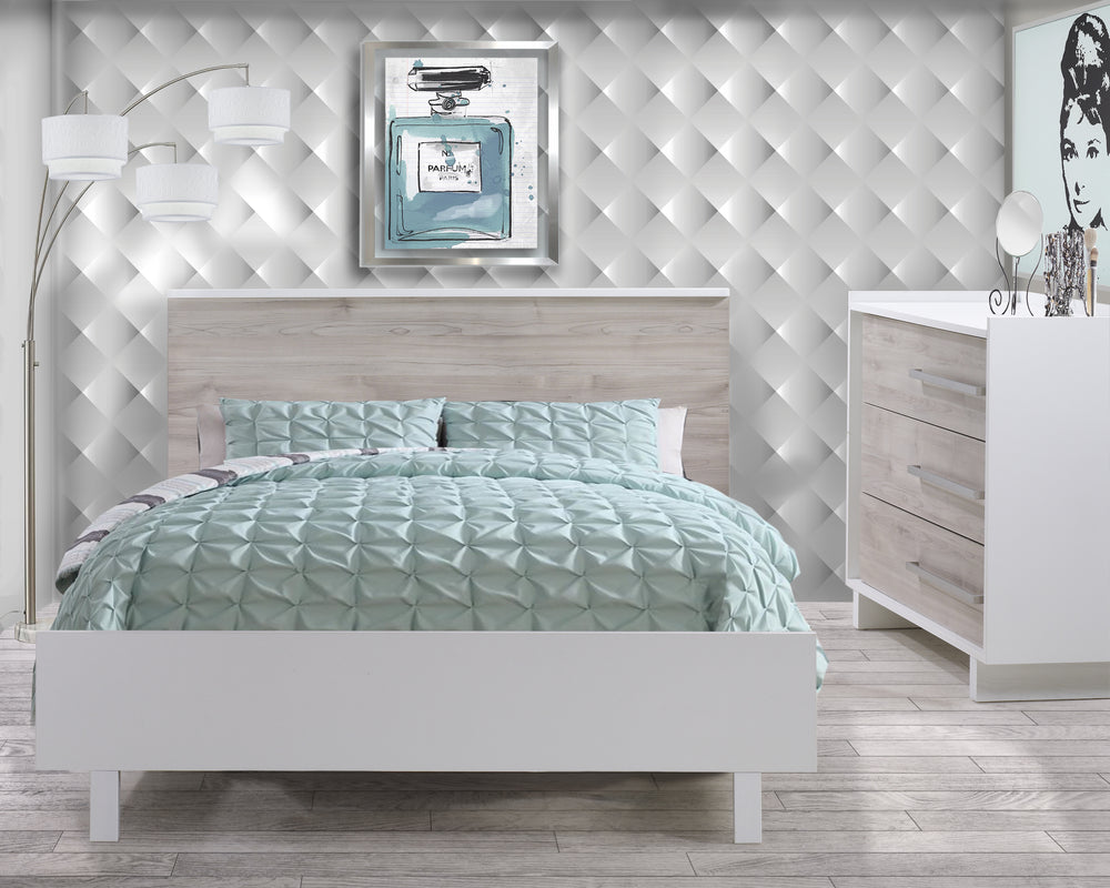 Tulip - Urban Double Bed Conversion Rails and Low profile footboard 54 Inch - White 1 image