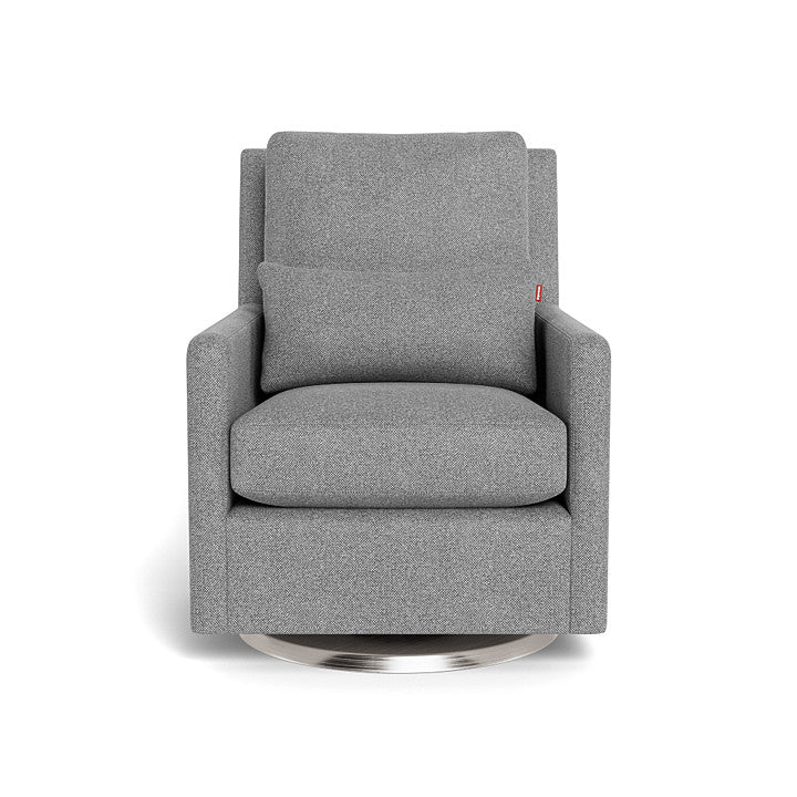 Monte design - Como Glider - Performance Weave-Monte design, Brushed Steel Swivel-Monte design, Pepper Grey-Monte design image