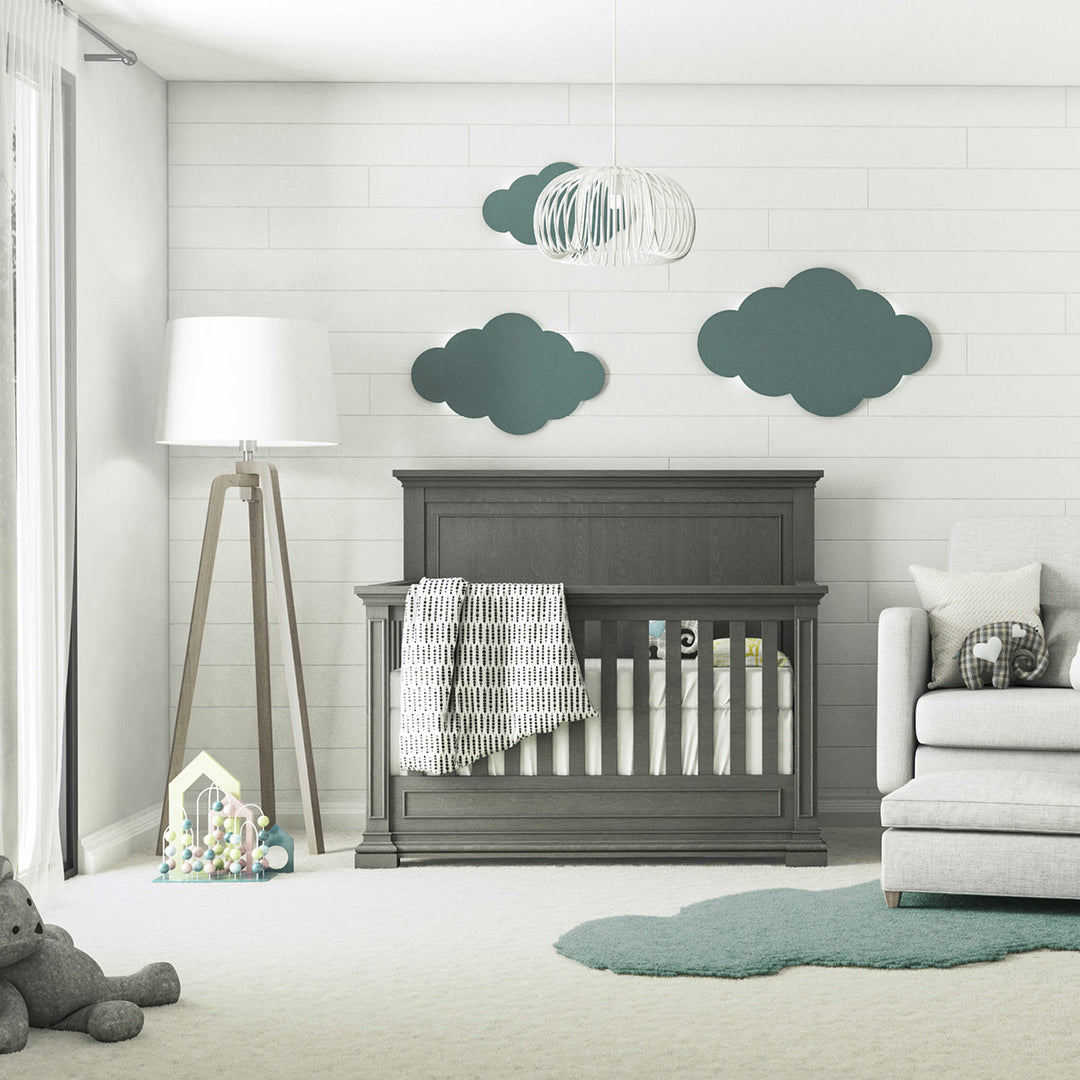 Silva Furniture - Jackson Convertible Crib - Flint-Silva Furniture image