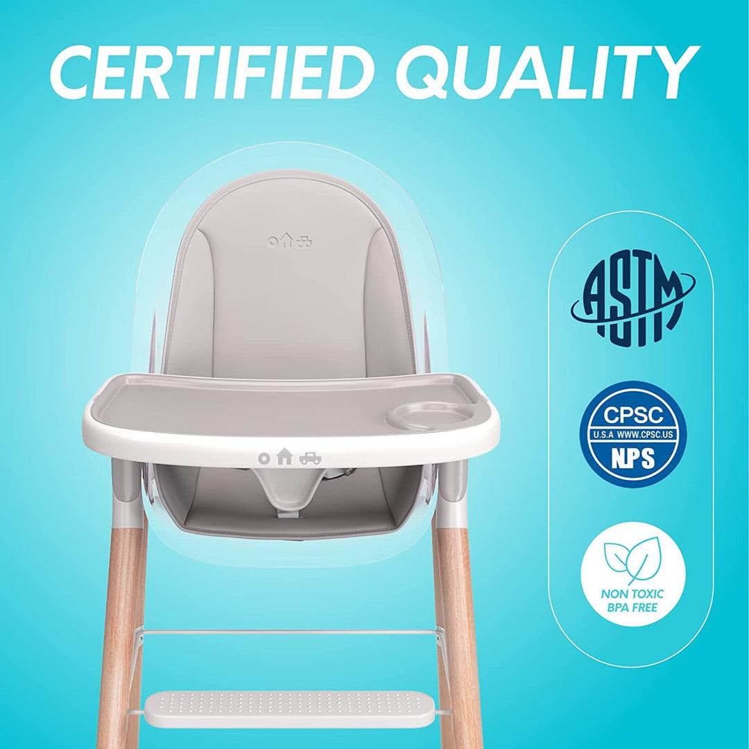 Children of Design - High Chair With Removable Cushion image 1