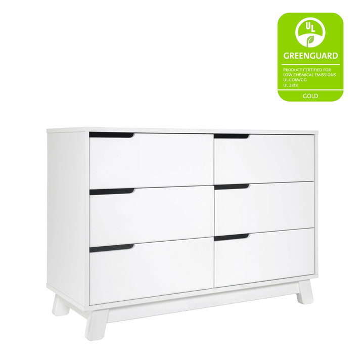 Babyletto - Hudson 6-Drawer Assembled Double Dresser - White-Leander image