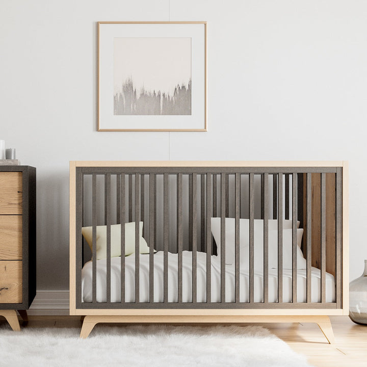 Romina - Uptown Classic Crib - Oil Grey-Romina image